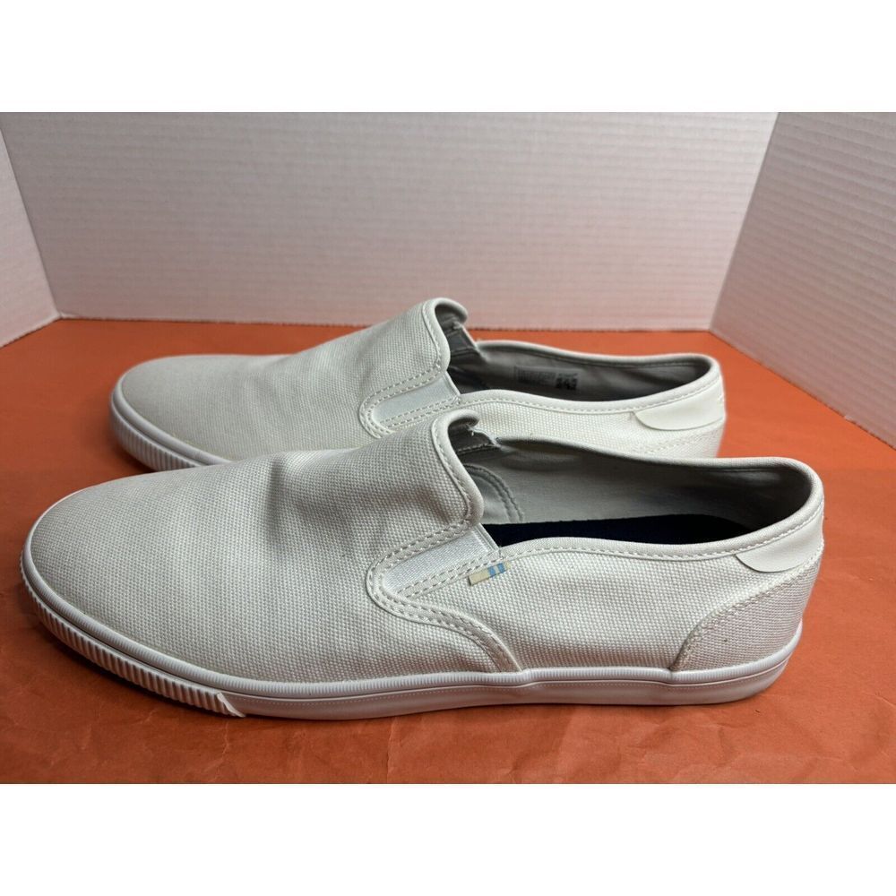 Toms Baja Slip-On Shoes, White, Men's 11.5 M